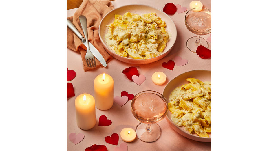 Fettuccine with Black Truffle Alfredo