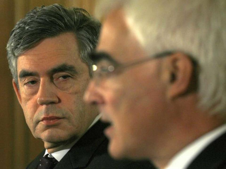 Gordon Brown and Alistair Darling: AFP