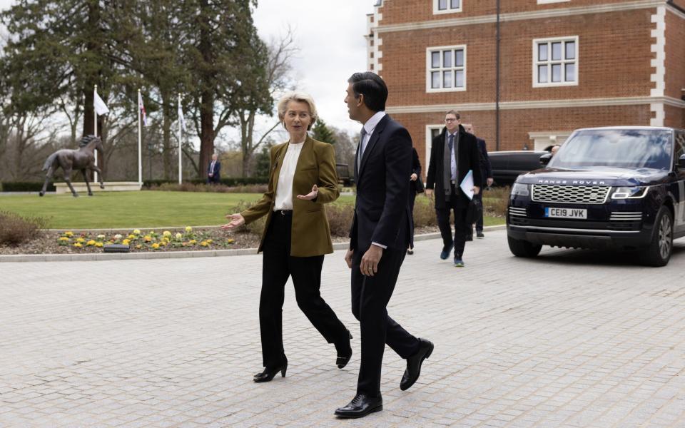 The hotel was paid £16,325 in February when it hosted Rishi Sunak and Ursula von der Leyen, European Commission president