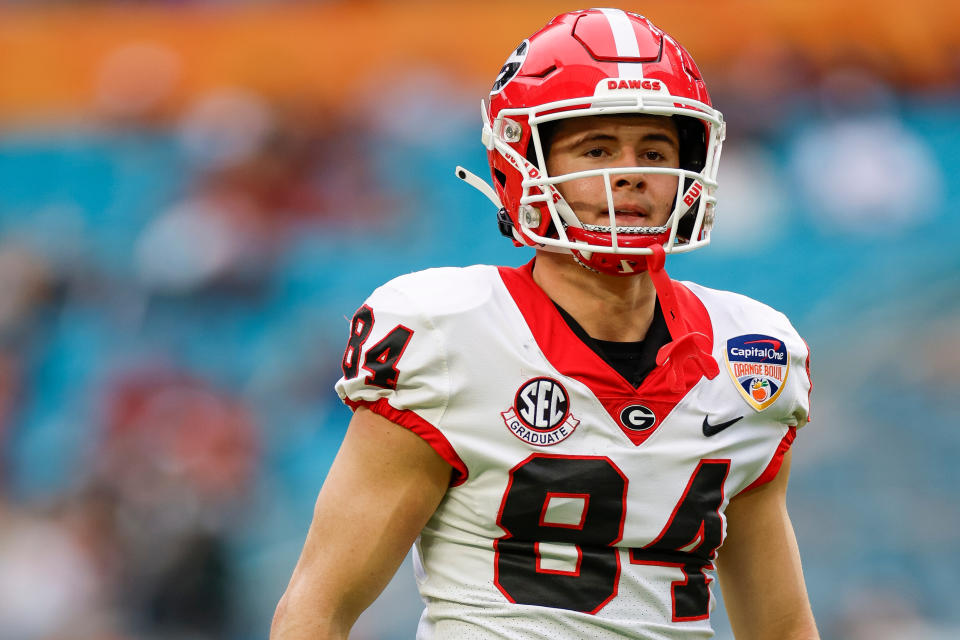 Georgia receiver Ladd McConkey landed with the Chargers. (Photo by Brandon Sloter/Image Of Sport/Getty Images)