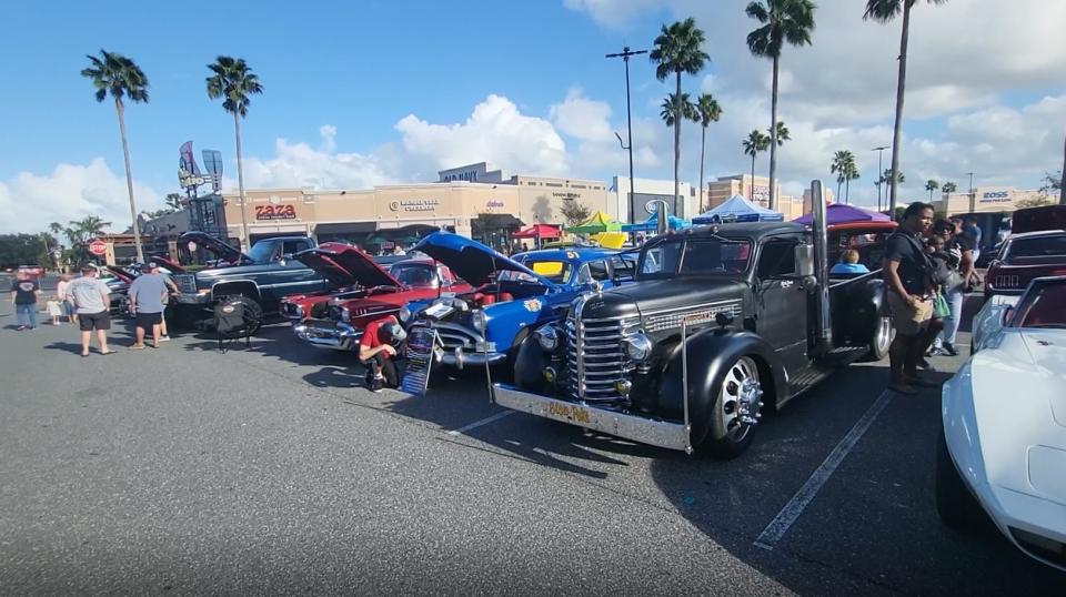 The Waterford Lakes Town Center hosted a Veterans Day Back to the Classics car show.