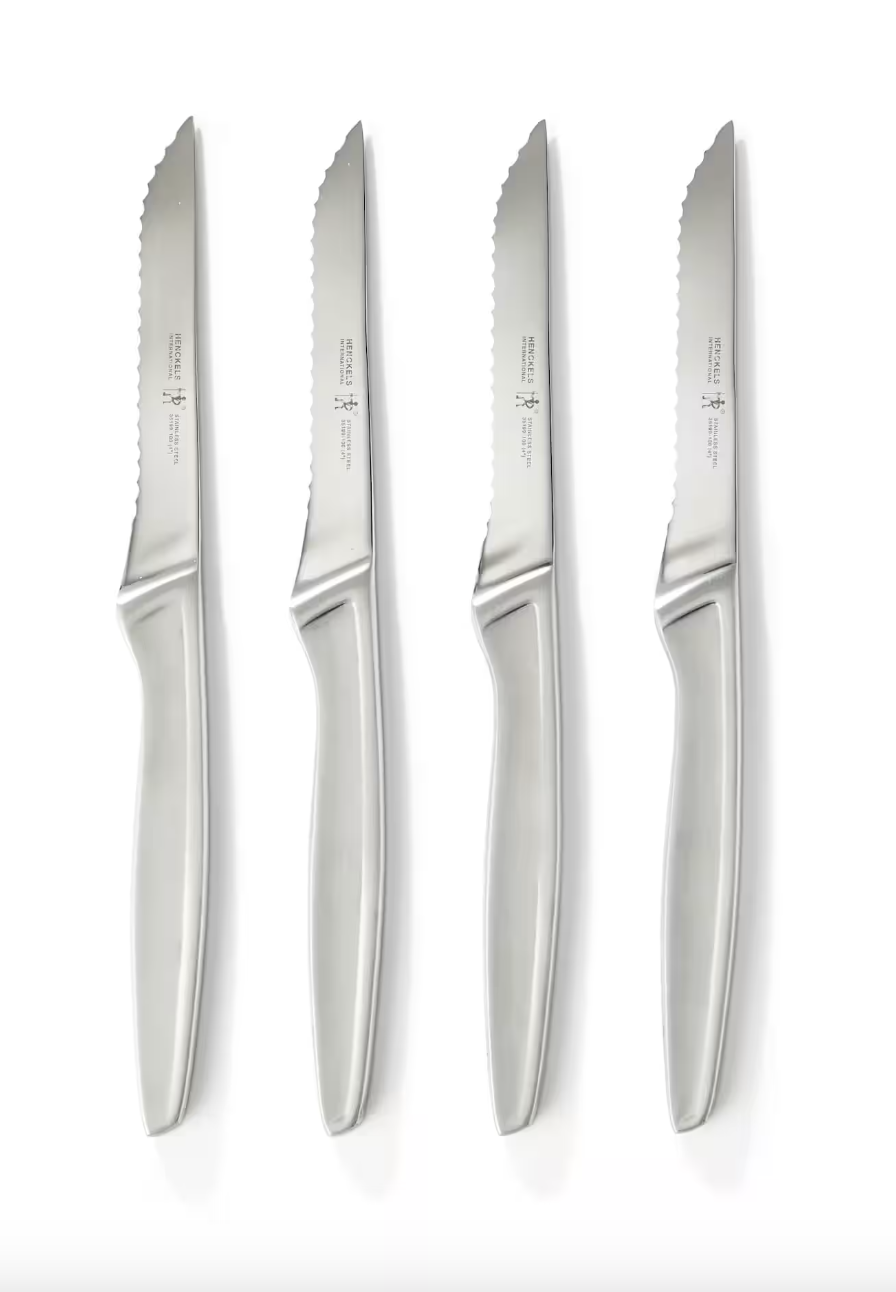 Henckels Stainless Steel Steak Knife Set (Photo via Canadian Tire)