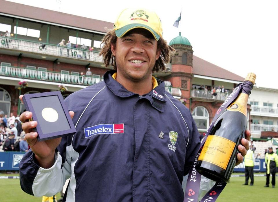 Australia’s Andrew Symonds was killed in a car-crash in north Queensland on Saturday night (Martin Rickett/PA) (PA Archive)