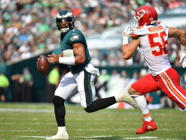 Philadelphia Eagles head coach Nick Sirianni praises Eagles wide receiver  A.J. Brown after his monster game in the team's 'Sunday Night Football' win  vs. Miami Dolphins