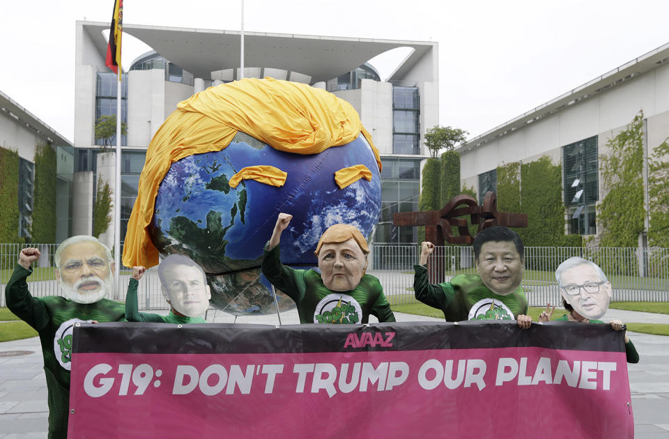 Protest against Trump’s climate policy