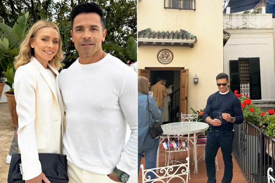 <p>Kelly Ripa/Instagram (2)</p> Kelly Ripa and Mark Consuelos in Morocco 