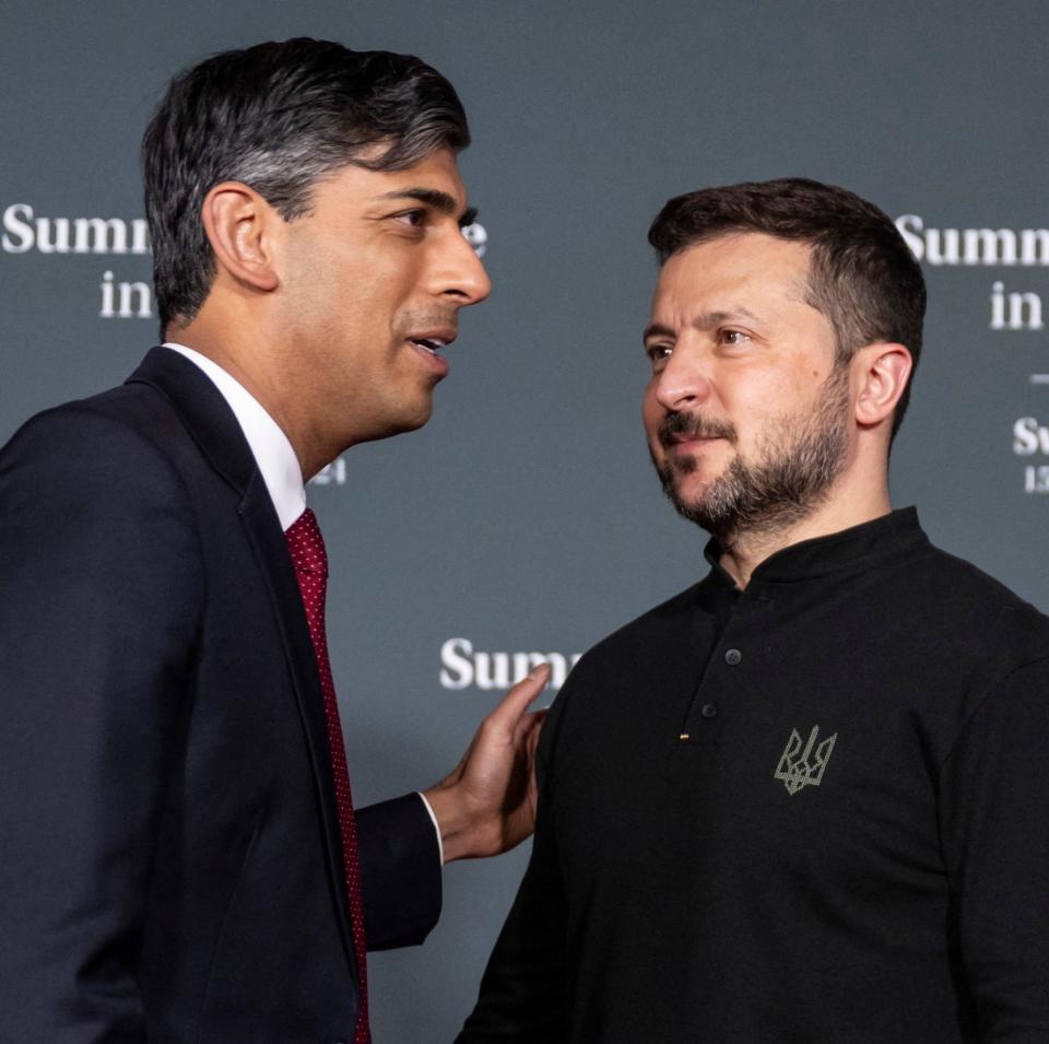 Prime Minister Rishi Sunak with President Zelensky