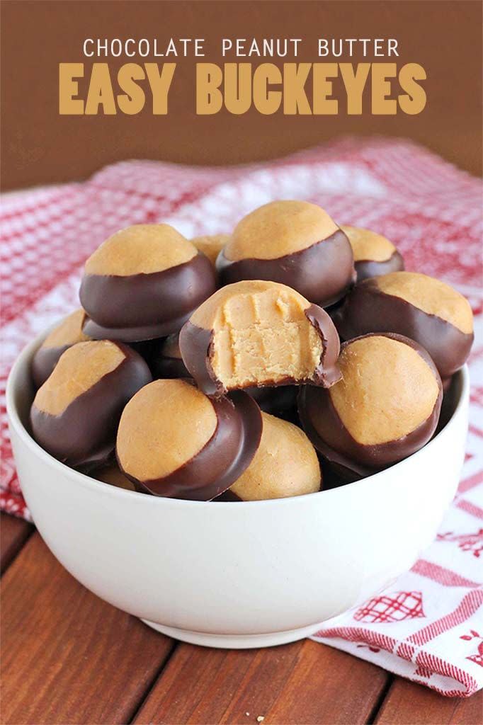 Chocolate Peanut Butter Buckeyes