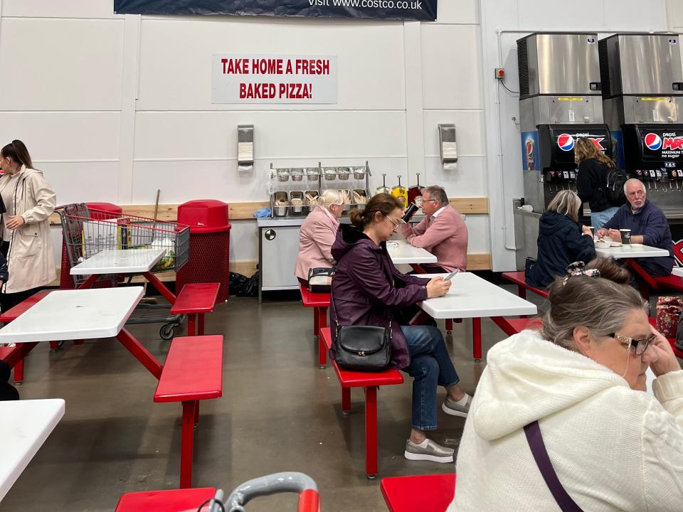 Dining tables at UK Costco