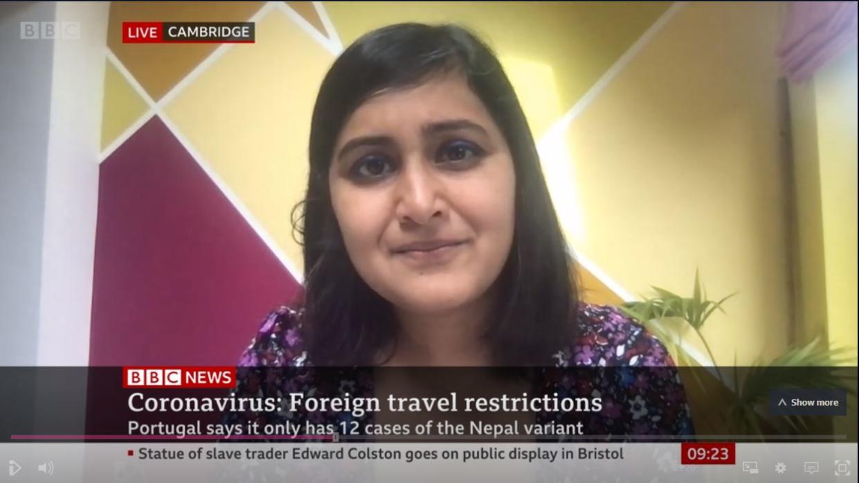 Professor Deepti Gurdasani branded the UK's border policy as 'ridiculous' and 'unethical' in a television interview (BBC News)