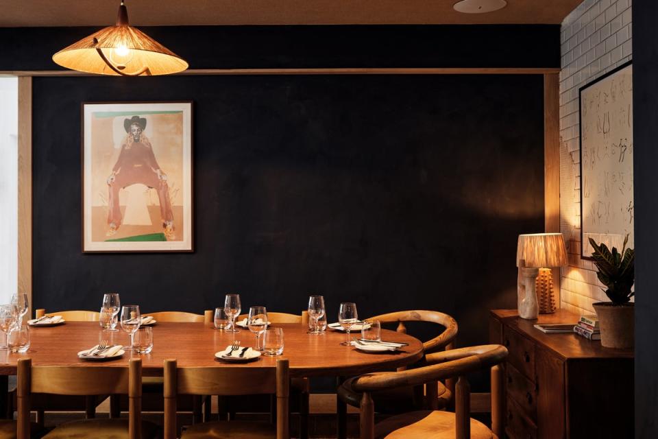 The cosy private dining room at Boundary (Courtesy)