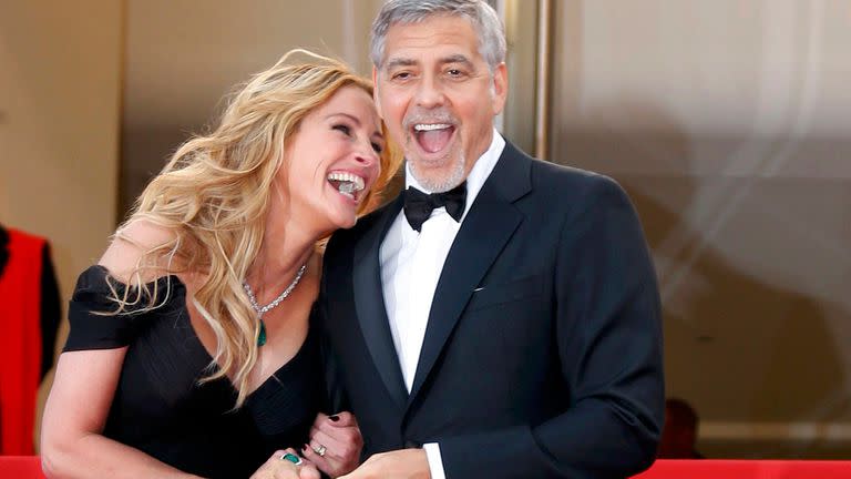 Julia Roberts y George Clooney, en la alfombra roja de Cannes