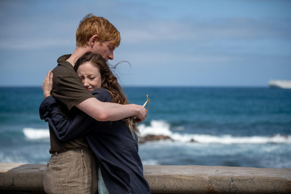 Domhnall Gleeson and Andrea Riseborough in Alice & Jack. (Channel 4)