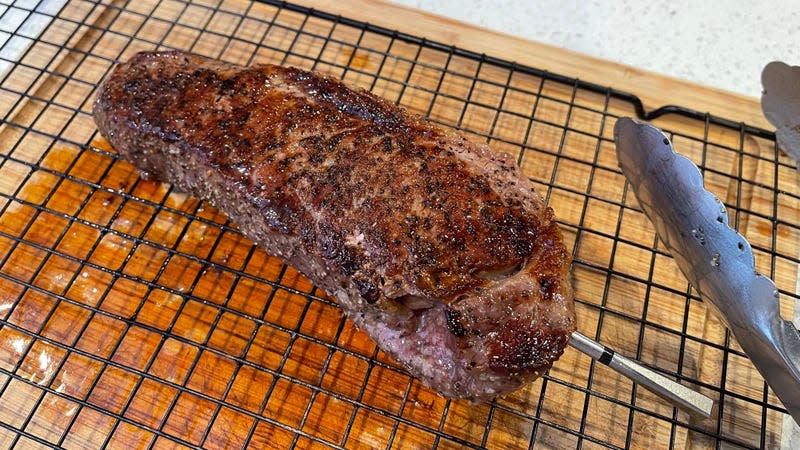 Attempt #2 achieved a nice sear without overcooking the interior. - Photo: Ali Khan