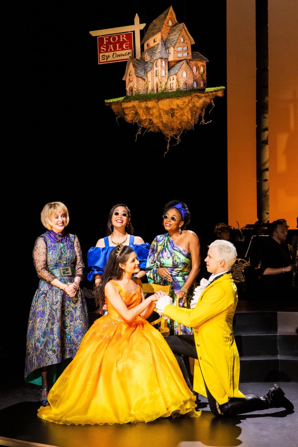 Nancy Opel, left, Brooke Ishibashi, Phillipa Soo, Ta’Nika Gibson, and Gavin Creel in last year's "Into the Woods."