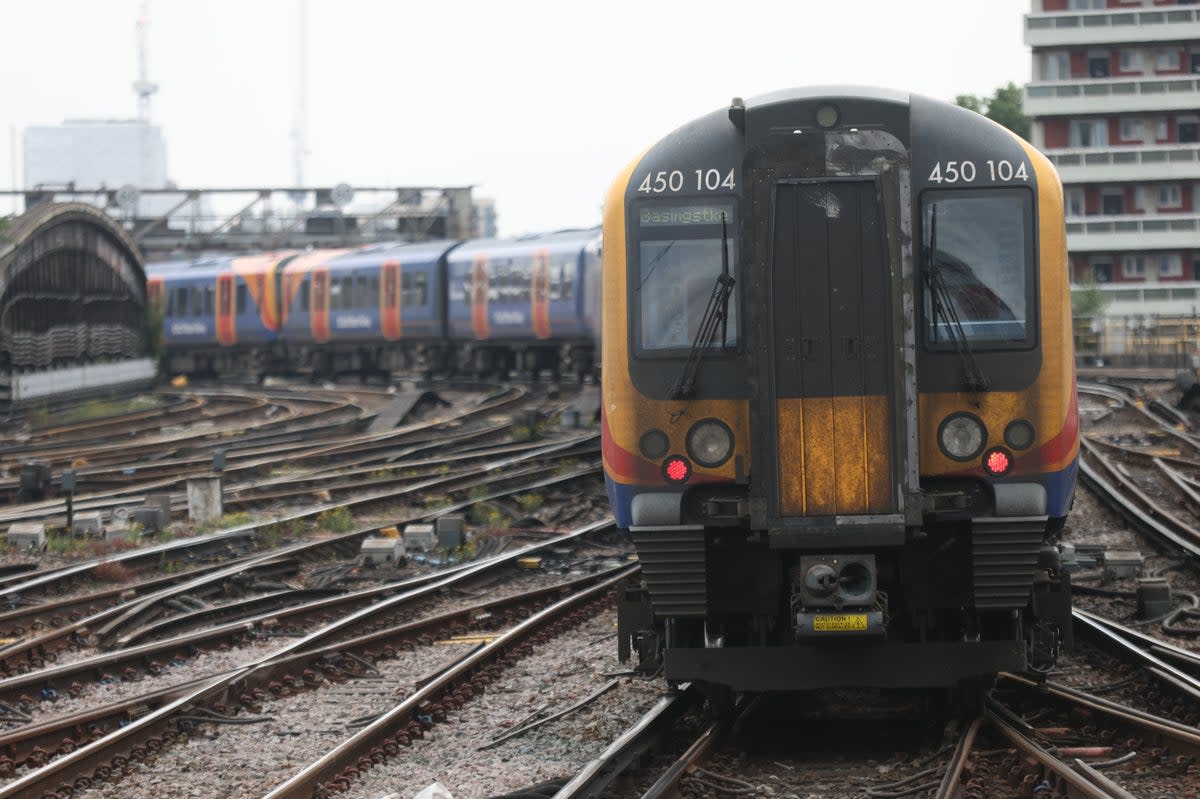 Train services will continue to be disrupted on Friday due to the knock-on effects of the second day of this week’s rail strikes (James Manning/PA) (PA Wire)