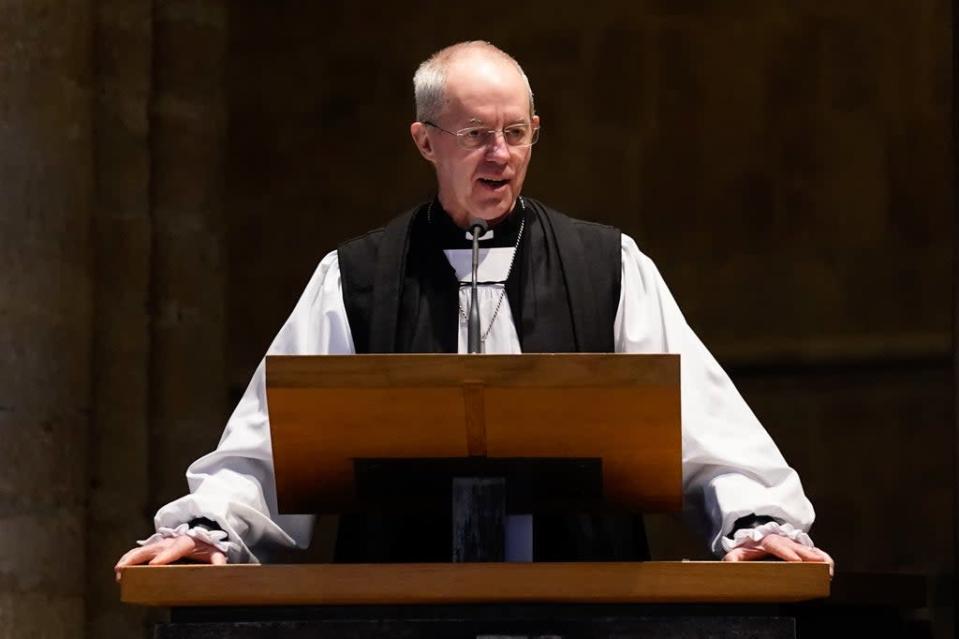 Archbishop of Canterbury Justin Welby said the policy of sending migrants to Rwanda would not stand up to the scrutiny of God (Andrew Matthews/PA) (PA Wire)