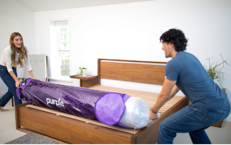 Purple mattresses use a special gel grid to provide superior support. (Photo: Purple)
