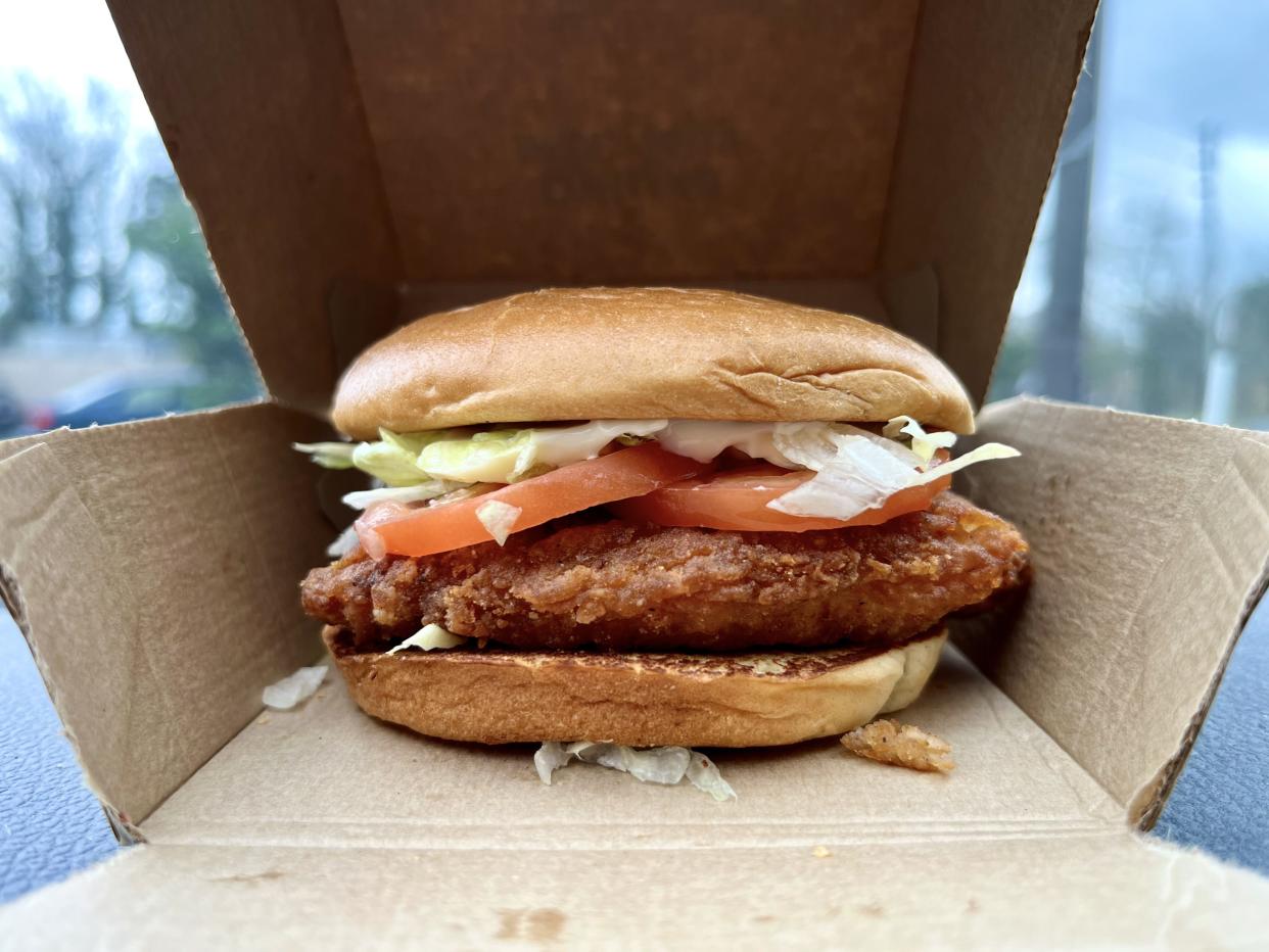 mccrispy chicken sandwich from mcdonalds