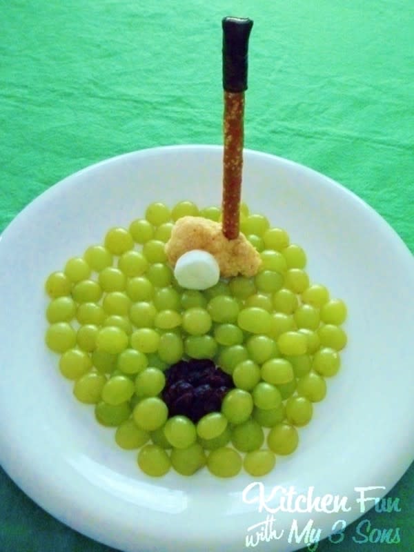 <p>Kitchen Fun With My 3 Sons</p><p>A refreshing snack to take dad while he's hanging by the pool. </p><p><strong>Get the recipe: <a href="https://kitchenfunwithmy3sons.com/grape-golf-snack/" rel="nofollow noopener" target="_blank" data-ylk="slk:Grape Golf Snack;elm:context_link;itc:0;sec:content-canvas" class="link ">Grape Golf Snack</a></strong></p>