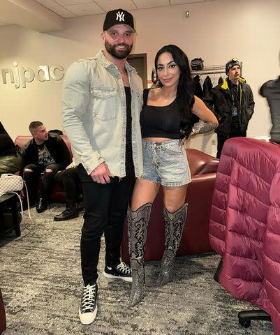 <p>Vinny Tortorella/Instagram</p> Angelina Pivarnick and her fiancé Vinny Tortorella