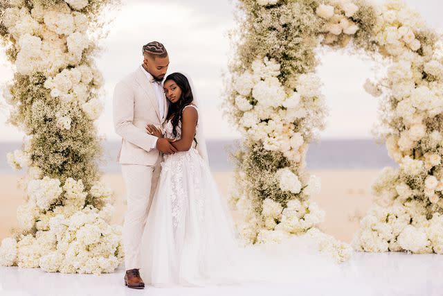 <p>Stanley Babb of Stanlo Photography</p> A photo from Simone Biles and Jonathan Owens' 2023 wedding, taken by Stanley Babb