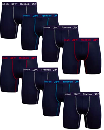 Reebok Performance Boxer Briefs with Comfortable Contour Pouch (8 Pack), S$70.32. PHOTO: Amazon