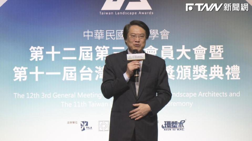 林右昌內政部長林右昌出席「第11屆台灣景觀大獎頒獎典禮」。（圖／于家豪攝）