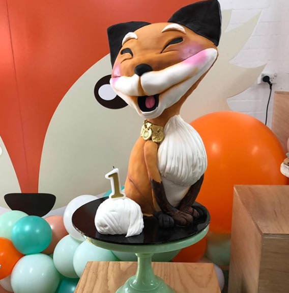 A custom cake for Fox. Photo: Instagram/zoemarshall