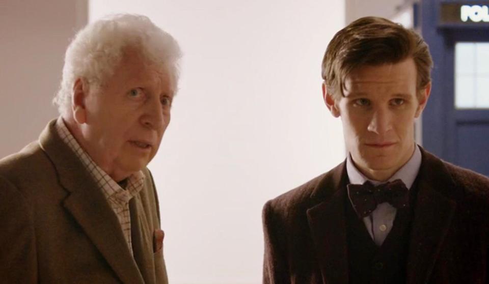 Tom Baker and Matt Smith (Credit: BBC)