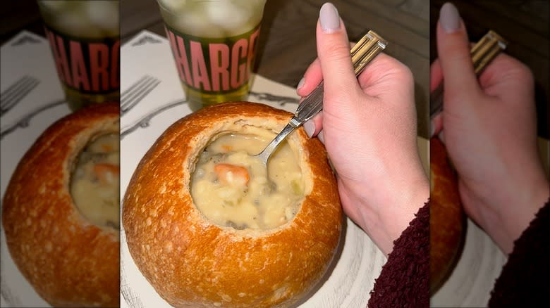 Panera soup bread bowl