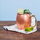 <p>A classic cocktail made with vodka and ginger beer. A Moscow Mule is traditionally served in a copper mug, but you can also enjoy it in a highball glass filled with ice.</p> <p><a href="https://www.myrecipes.com/recipe/moscow-mule" rel="nofollow noopener" target="_blank" data-ylk="slk:Moscow Mule Recipe;elm:context_link;itc:0;sec:content-canvas" class="link ">Moscow Mule Recipe</a></p>