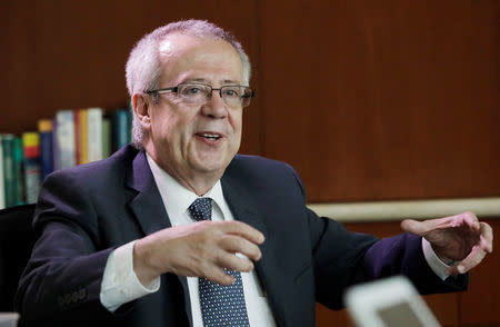 Carlos Urzua, the main Mexican leftist Lopez Obrador says will be his finance minister, speaks during an interview with Reuters in Mexico City, Mexico June 5, 2018. REUTERS/Henry Romero