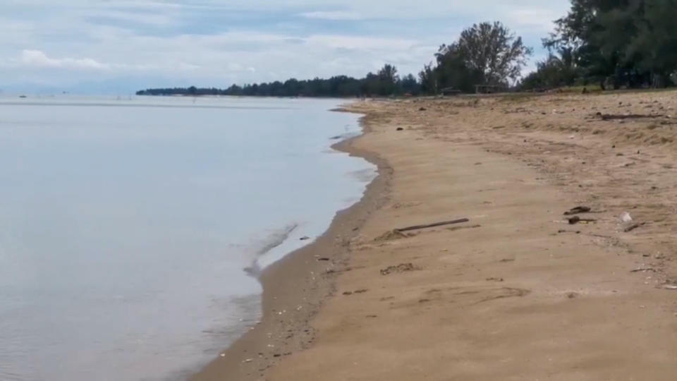 Thailand's Niyom beach, in Surat Thani province, where the ambergris worth $1.7 million was found. Source: Viral Press/Australscope