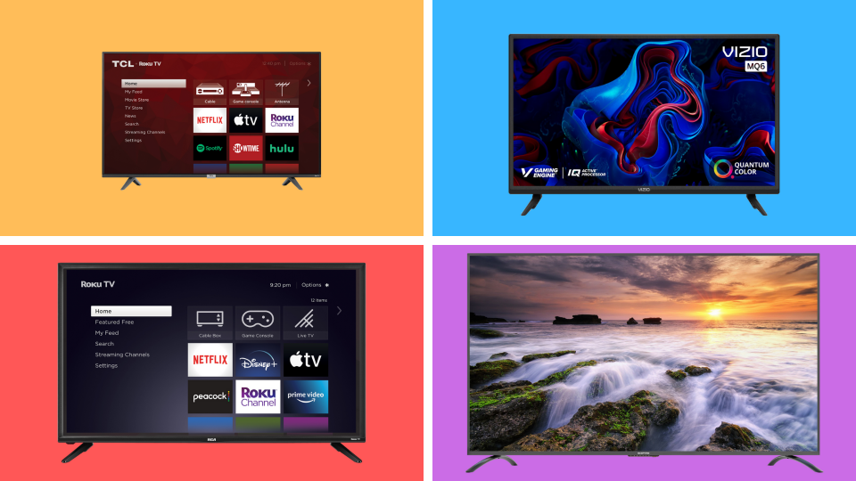 Pick a TV, any TV...and save big for the extended weekend. (Photos: Yahoo Life)