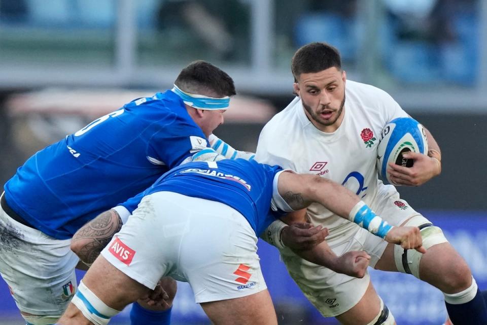 Debut to remember: Ethan Roots was excellent as England scraped past Italy (AP)