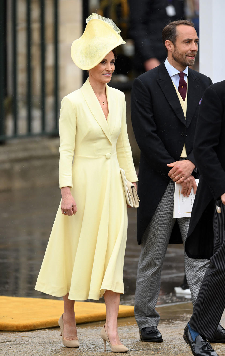 Pippa Middleton in a pastel outfit