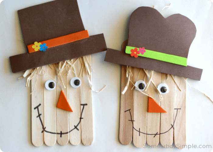 fall crafts for kids scarecrow