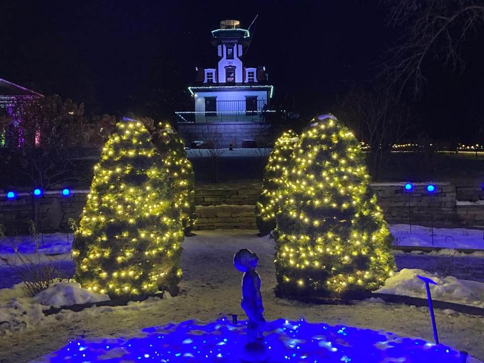 The "Winter Lights" display at the Shelburne Museum, shown Dec. 29, 2021.