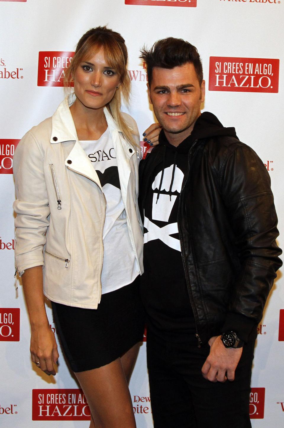 LONDON, ENGLAND - SEPTEMBER 26:  Alba Carrillo and Fonsi Nieto attend the Spanish singer David Bisbal's concert at Royal Albert Hall on September 26, 2012 in London, England.  (Photo by Europa Press/Europa Press via Getty Images)