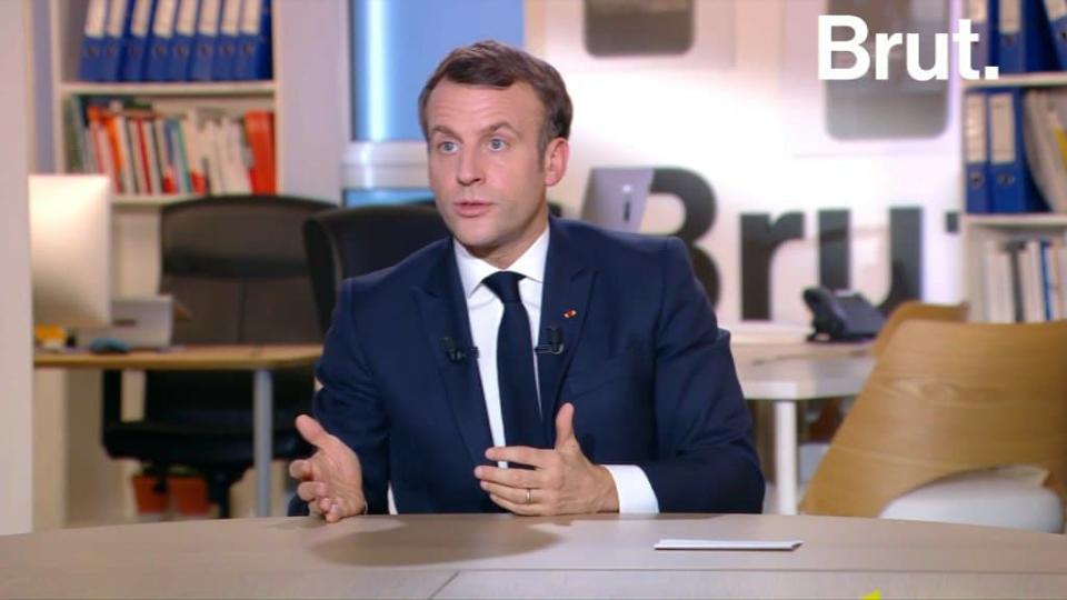 Emmanuel Macron sur Brut - BFMTV