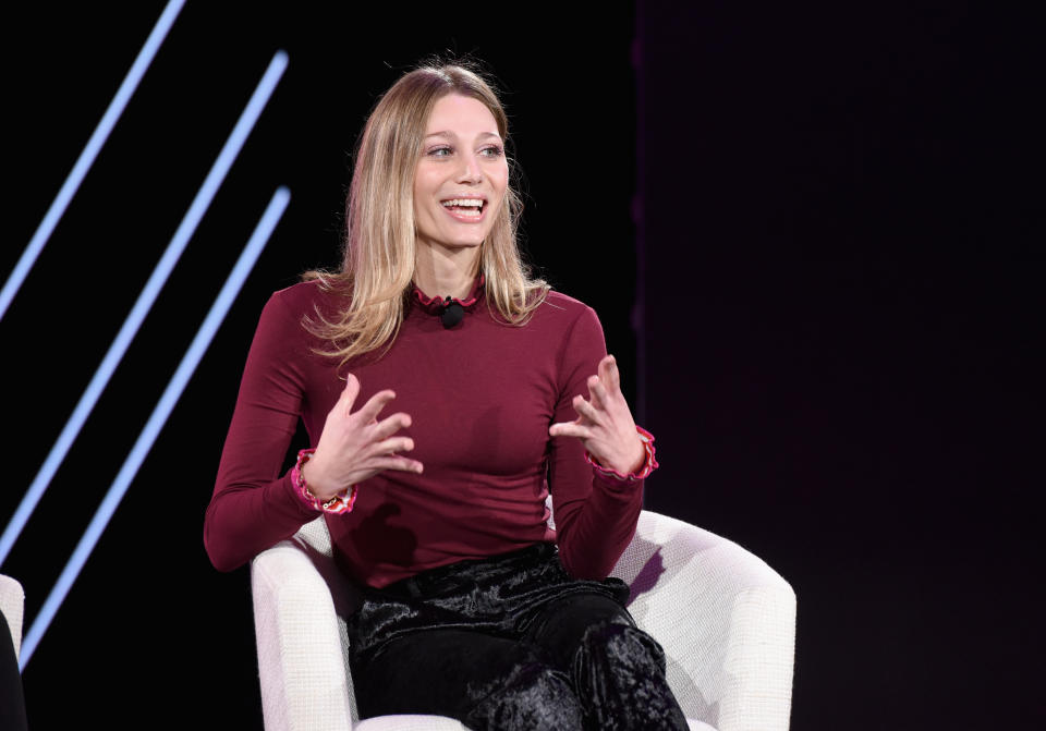 Transgender activist Corey Rae speaks onstage during The 2019 MAKERS Conference. Rae says people need to become more aware of the issues the trans community faces on a daily basis. (Photo by Vivien Killilea/Getty Images for MAKERS)