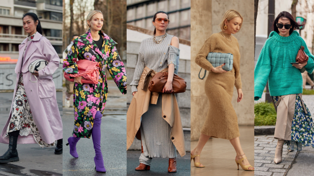 On the street at Paris Fashion Week Fall 2020. 