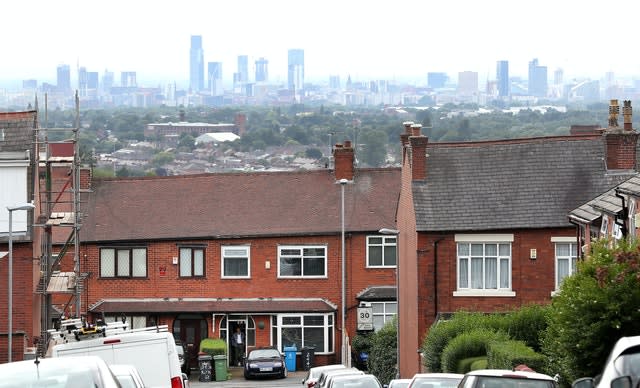 The Manchester skyline (Martin Rickett/PA)