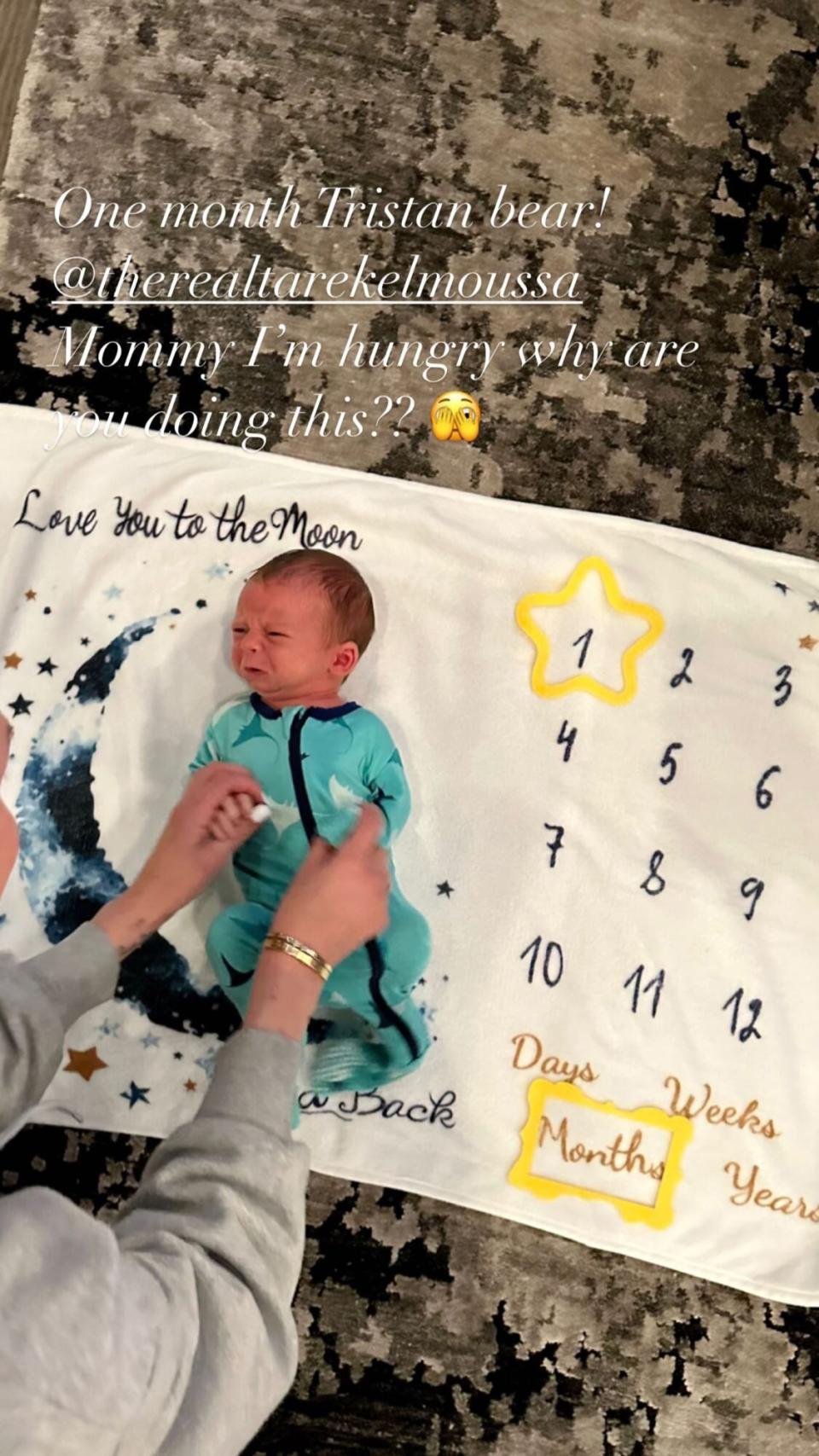 Heather Rae El Moussa Marks Baby Son Tristan Turning 1-Month-Old With Sweet Pictures