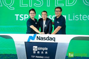 From left to right: David Liu, Vice President of Sky9 Capital, Mo Chen, Co-founder and Executive Chairman of TuSimple, and Ron Cao, Founder and Partner of Sky9 Capital.