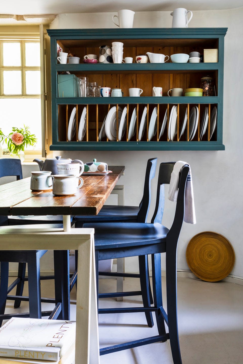 country kitchen with table and chairs