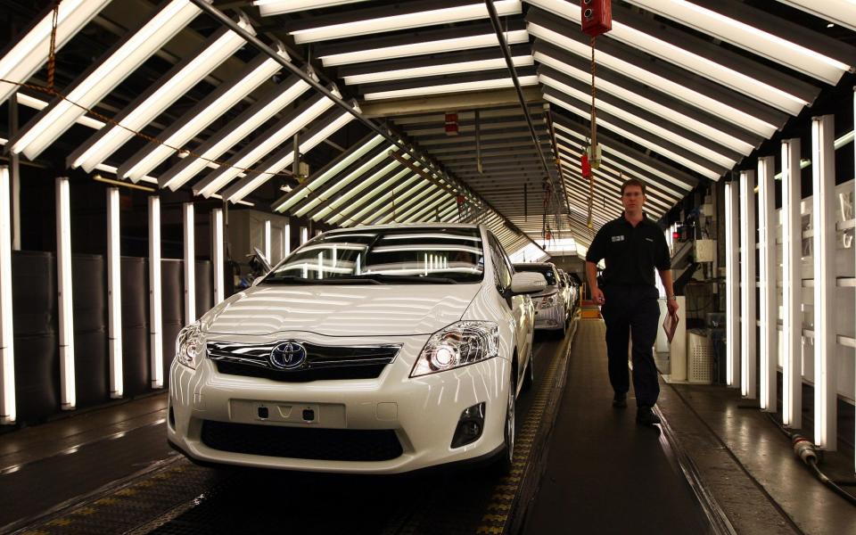 Around 3,000 people work at Toyota's Burnaston plant in Derbyshire - David Jones/PA