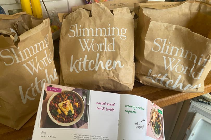 Recipe book and Slimming World bags