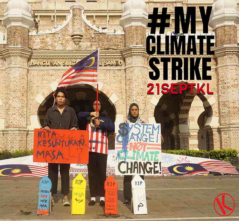 The Global Climate Strike protest will start at Sogo KL and head towards Dataran Merdeka at 4.30pm. ― Picture courtesy of KAMY